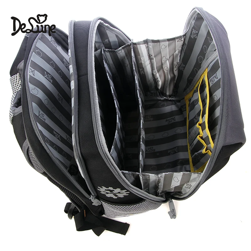 Delune New Car Pattern School Bags For Boys Girls Large Cartoon Backpack Children Orthopedic Backpacks Mochila Infantil Age 5-8 Delune New Car Pattern School Bags For Boys Girls Large Cartoon Backpack Children Orthopedic Backpacks Mochila Infantil Age 5-8