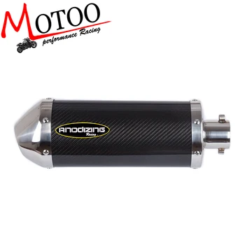 

Motoo - 36-51MM Universal Motorcycle dirt bike exhaust escape real carbon fiber Scooter Exhaust Muffler Fit for YAMAHA