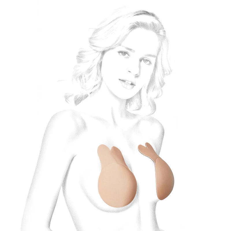 

1Pair Women Nipple Cover Self Adhesive Push Up Bra Crop Top Silicone Breast Petals Stickers Invisible Bras Strapless Lingerie #F