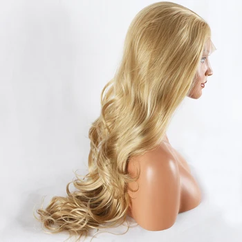 

Fantasy Beauty Blonde Lace Front Wig Long Curly Synthetic Lace Wig Hair Replacement Wigs for Women 24 Inches