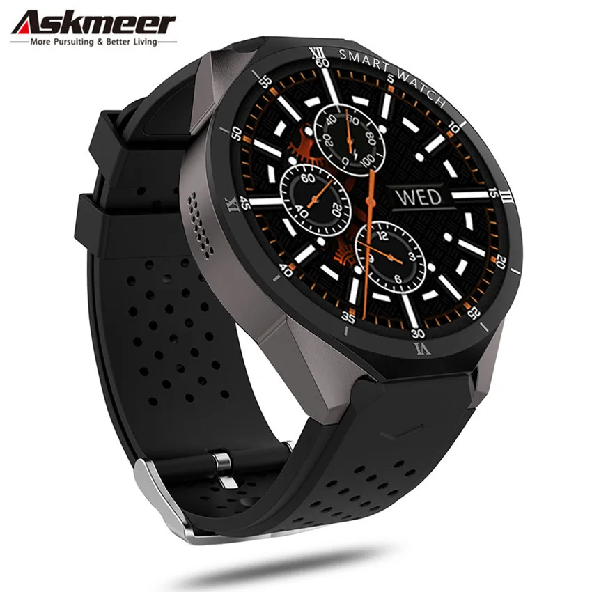 ASKMEER KW88 Pro умные часы Android 7,0 Smartwatch телефон MTK6580 1 ГБ 16 ГБ 3G Wifi gps Bluetooth умные часы 2.0MP Wirstbands