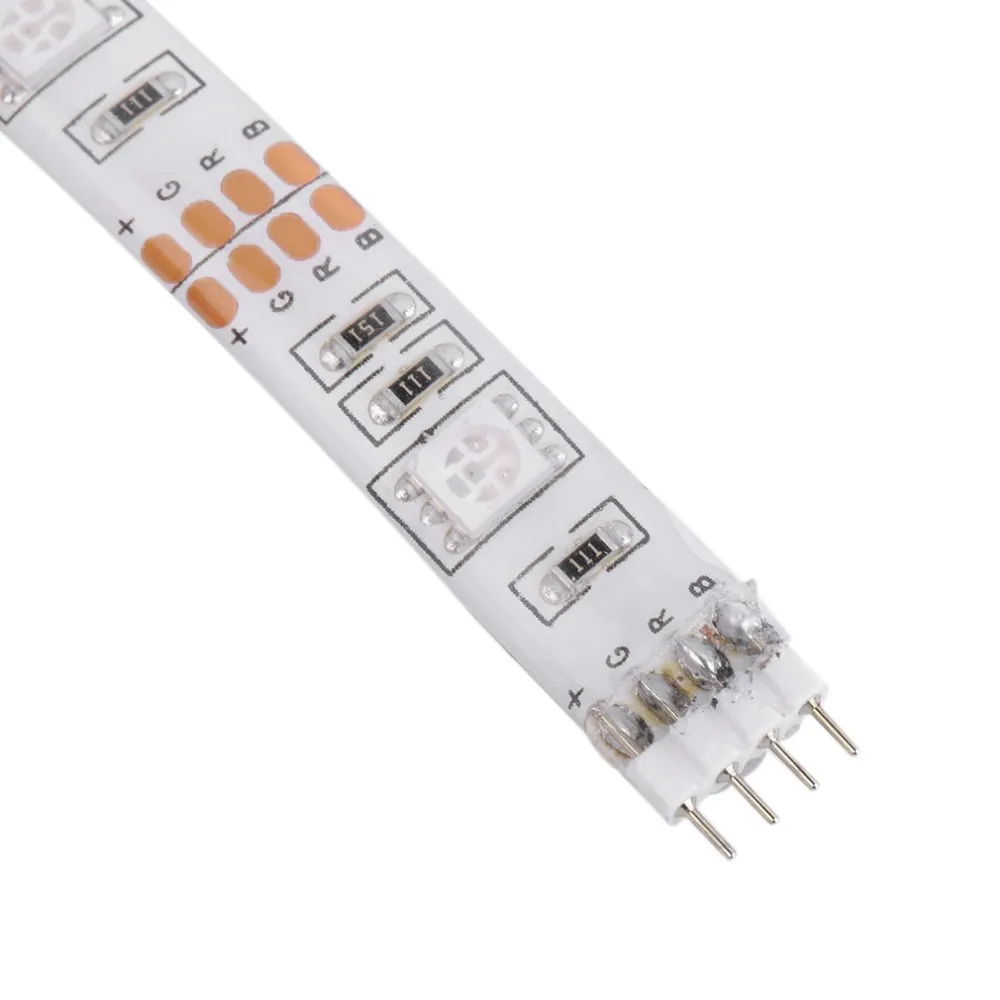 Светодиодные ленты Light 2 м/1,5 м/1 м/0,5 м 5050 SMD RGB/теплый/холодный светодио дный гибкая лента строки лампа с Батарея коробка Водонепроницаемый IP65