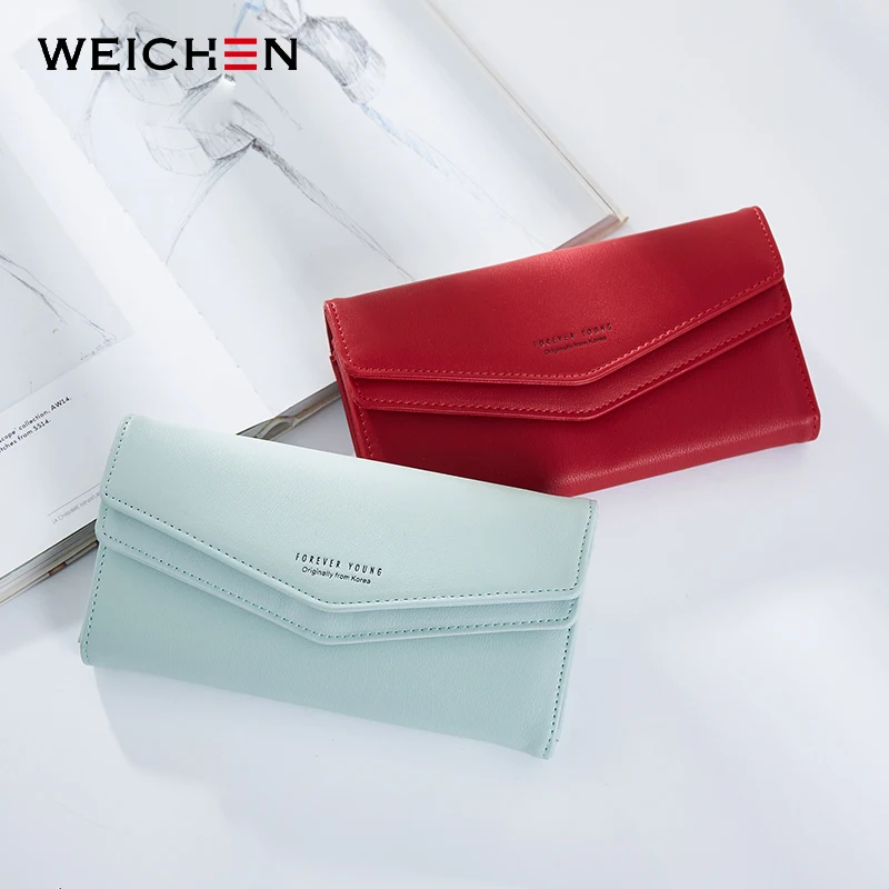 WEICHEN New Geometric Envelope Clutch Wallet For Women Female Leather Purse Card Holders Coin Phone Pocket Long Wallets Bolsas WEICHEN New Geometric Envelope Clutch Wallet For Women Female Leather Purse Card Holders Coin Phone Pocket Long Wallets Bolsas