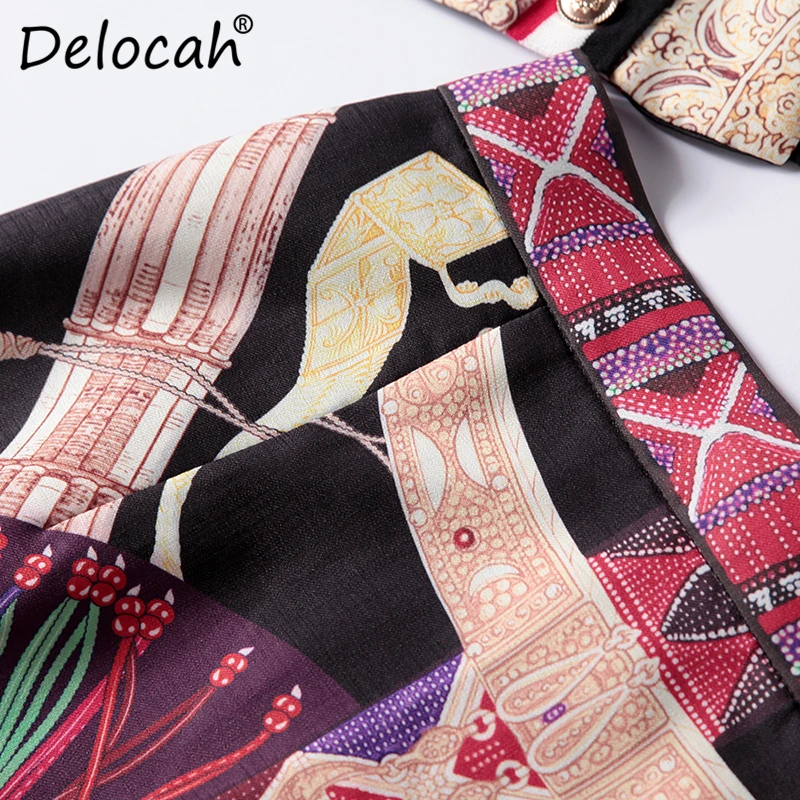 Delocah/осенне зимние женские комплекты костюмов Подиумные модные дизайнерские