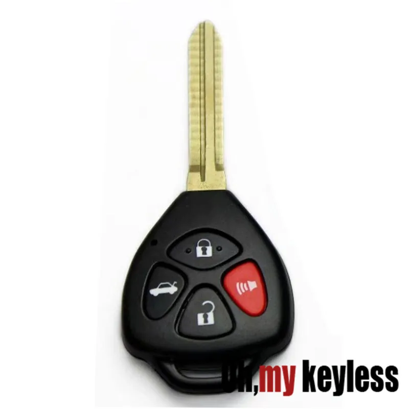 

2PCS/Lot Replacement key shell for tyota car remote control key case for toyota camry crown corolla prado key fob cover