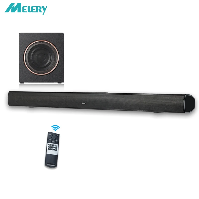 

Sound Bar 40W Bluetooth3.0 TV Soundbar with Subwoofer 30W Wireless Audio Home Theater System Remote Control Wall Mountable