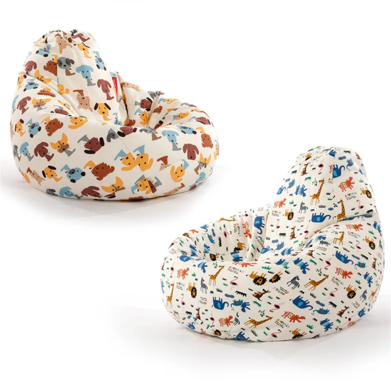 Small Cute Animal Bean Bag Lounger Sofa Cover Chairs Without Filler For Kids Indoor Couch Cover for Living Room Small Cute Animal Bean Bag Lounger Sofa Cover Chairs Without Filler For Kids Indoor Couch Cover for Living Room