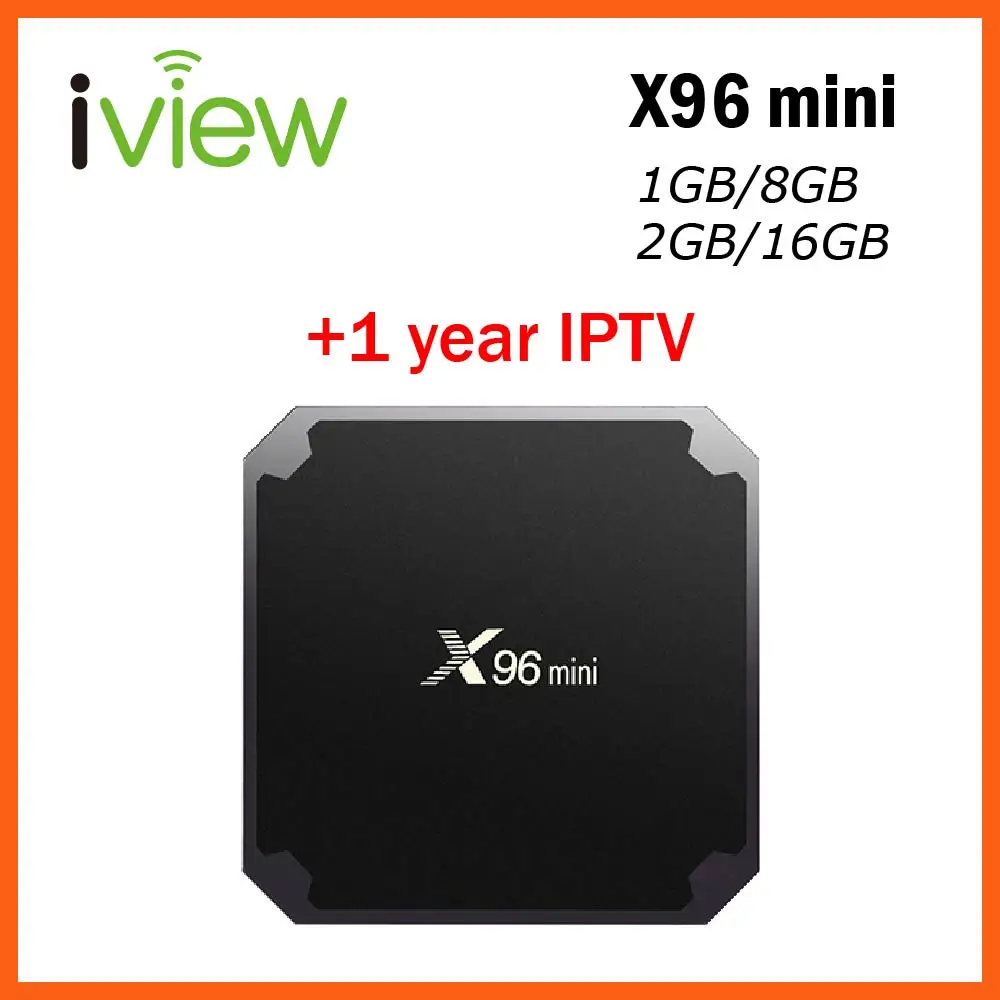 

X96 mini Android TV BOX with 1 year IPTV Subscription by Android APK for Europe French Arabic USA Adult IPTV