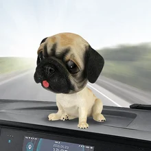 Автомобильный орнамент смола качающаяся голова собака кукла украшение для автомобиля милый щенок фигурки декор для автомобильной приборной панели аксессуары игрушки