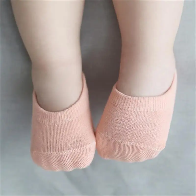 Носки для новорожденных, 4 пар/лот короткие нескользящие носки-тапочки для маленьких мальчиков и девочек ярких цветов