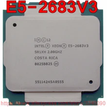 Intel ЦП Xeon E5-2683V3 SR1XH 2,00 ГГц 14-ядер 35 м LGA2011-3 E5-2683 V3 процессор E5 2683V3 E5 2683 V3