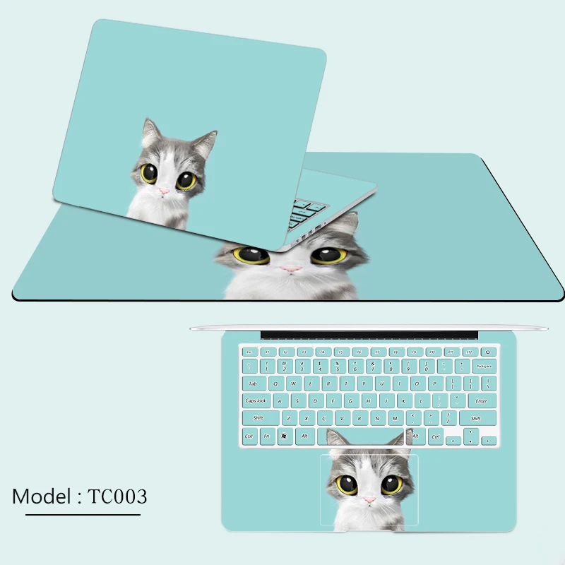 Laptop Skin Notebook Stickers For Macbook Air Pro Retina Laptop Sticker Case For Xiaomi Lenovo Dell Asus HP Acer Cover Mouse pad
