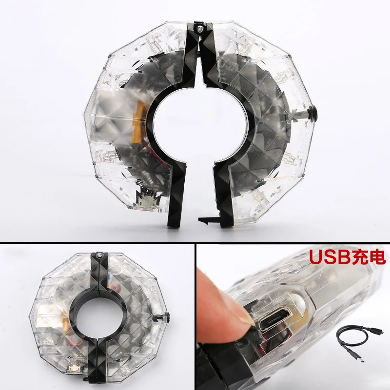 Bicycle Light Waterproof MTB Road Bike Hubs Lights USB Charging Front Rear Spoke Wheel Decoration Safety Cycling Lamp LT0110 (9)