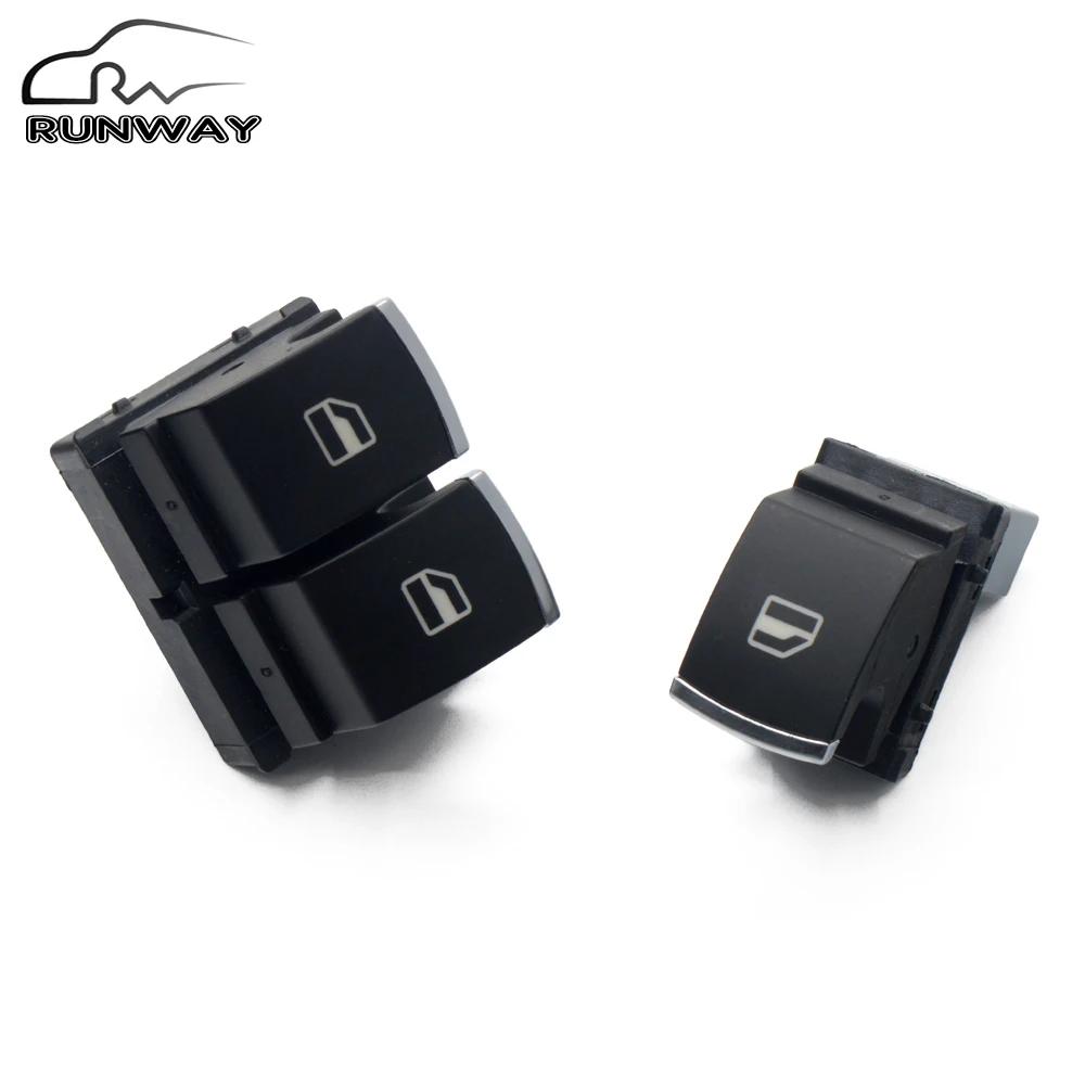 100% новый! Хромированный переключатель окна для Volkswagen VW Eos Golf Mk5 MK6 GTI RIBBIT R32 Polo 6R 5K3 959