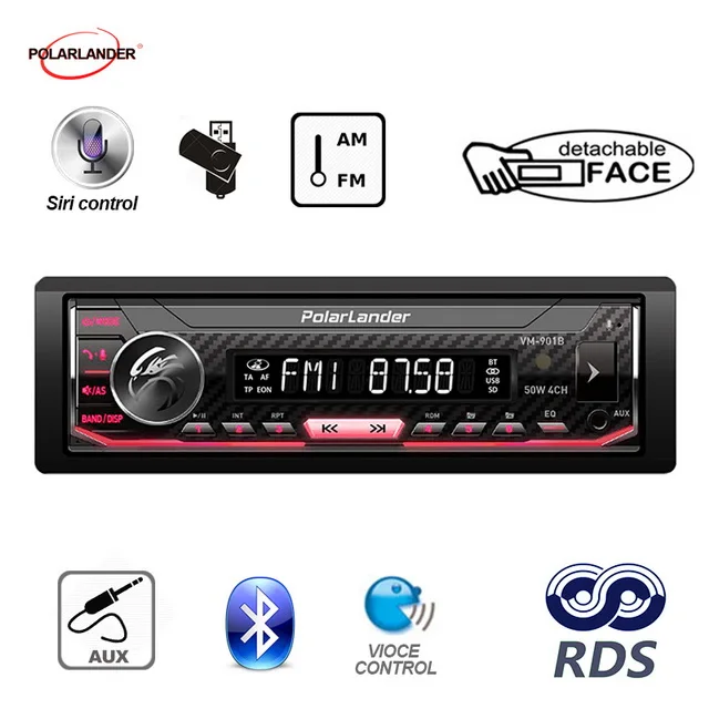  Siri Assistant bluetooth 1 din AM / FM / RDS Radio Car Multimedia Player Autoradio car radio Suppor