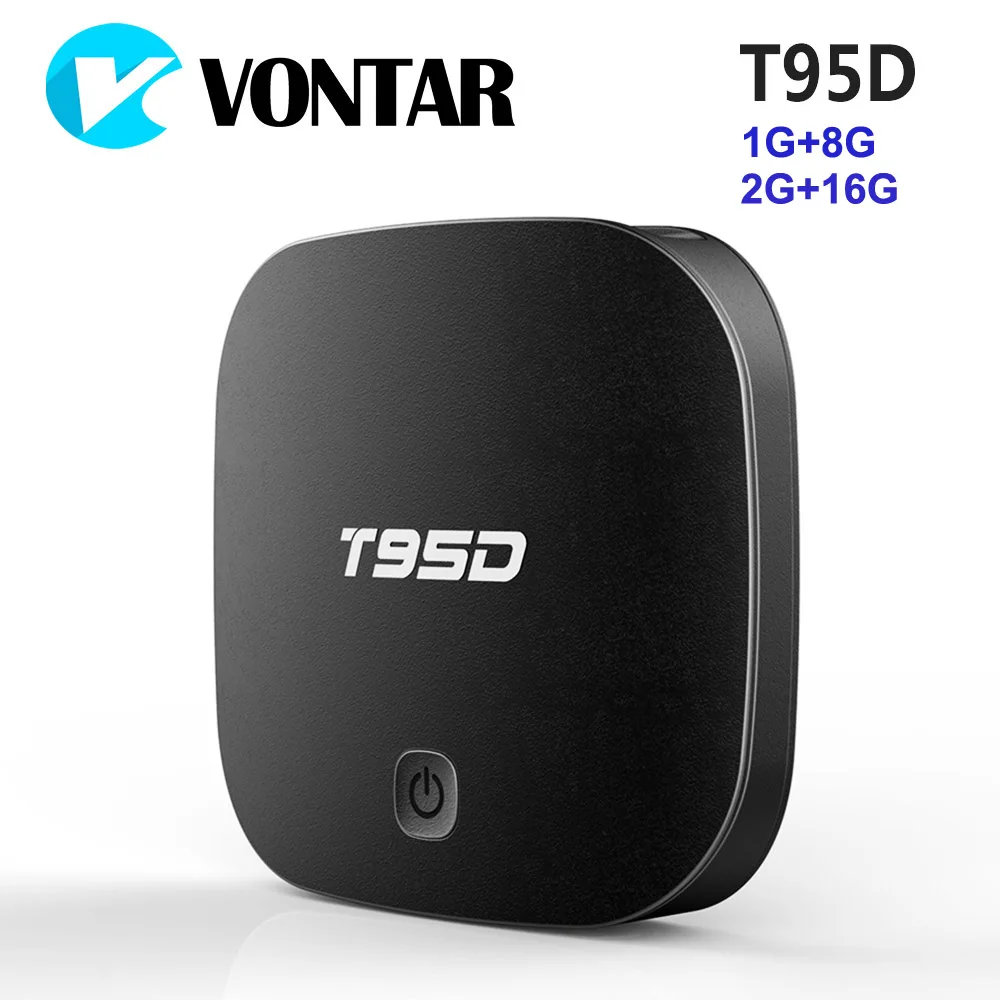 

VONTAR T95D 2GB 16GB Android TV Box Rockchip RK3229 Quad Core Android 6.0 2.4GHz WiFi HD Smart TV Media Player 1GB 8GB