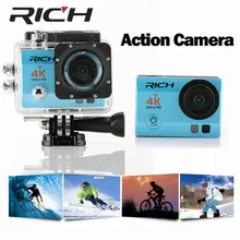 SJ8000R Экшн-камера Ultra HD 4 K 24fps WiFi NTK96660 2,0 дюймов 16MP 170D Len шлем Cam Водонепроницаемый 30 м Экстремальная Спортивная камера