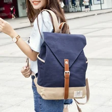 Hot 2016 Nueva Marca de Diseño de Moda Negro de la Lona Mujeres Mochila Bolsas de Viaje Ocasional Estilo Preppy Mochilas escolares Marrón mochila feminina