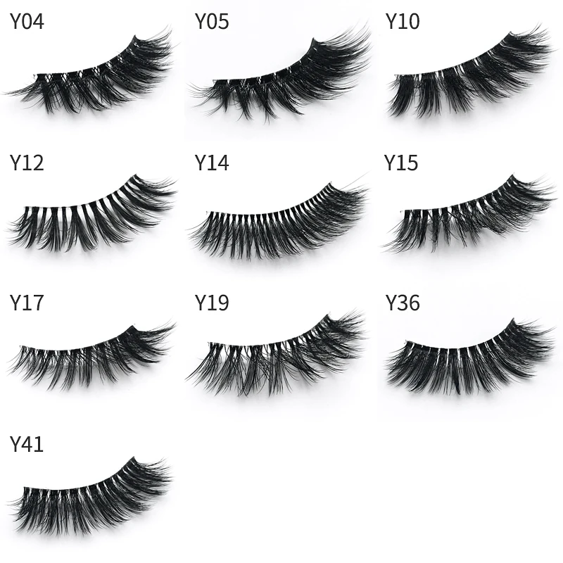 

1 pairs 3d mink eyelashes fluffy wispy thick natural individual handmade soft dramatic russian volume extension eyelashes vendor