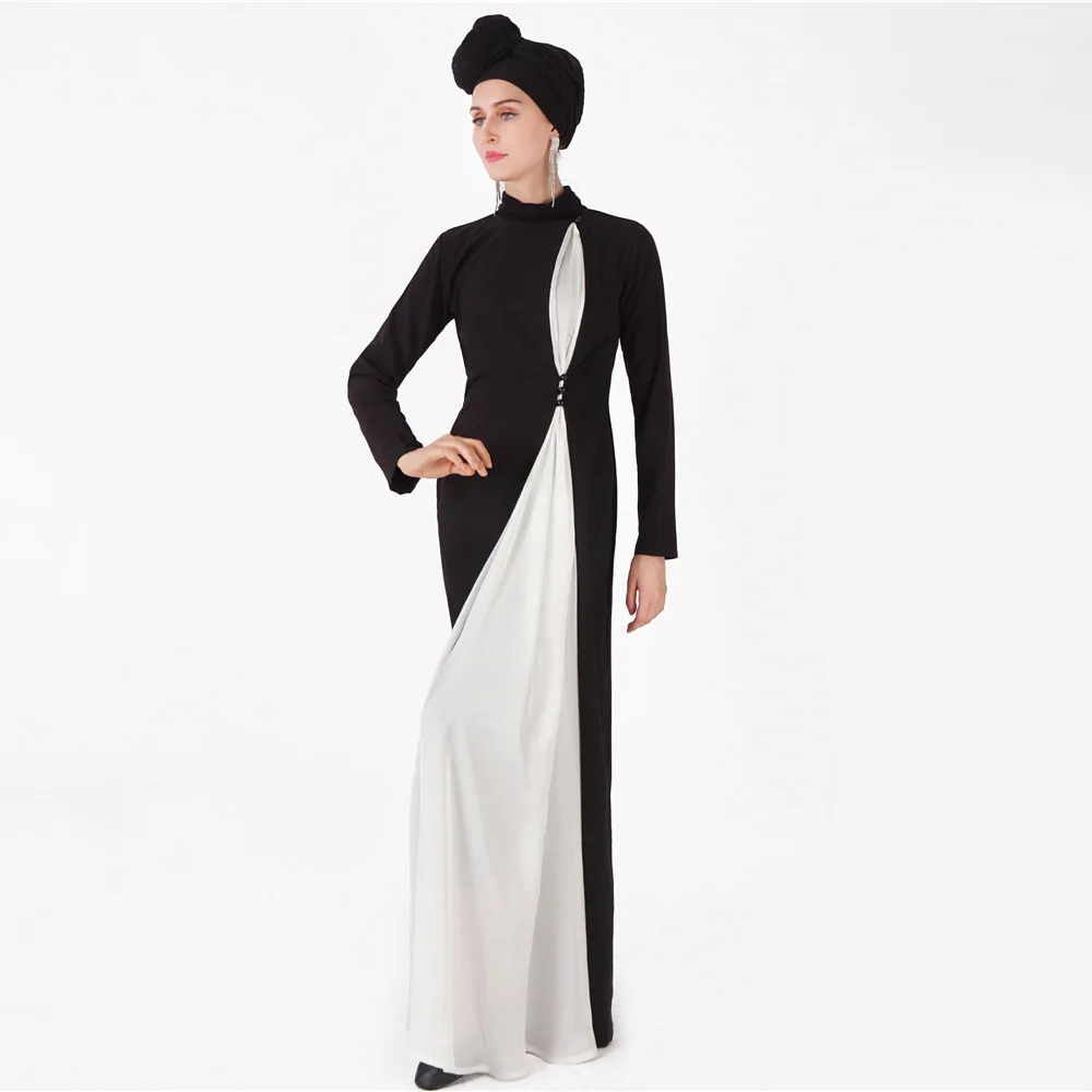 Мусульманское женское платье арабское Хуэй с длинным рукавом простое благородное модное классическое платье