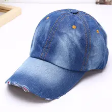 Винтажные кепки для бега для мужчин и женщин спортивный головной убор джинсовая бейсболка солнцезащитные унисекс простые шапки