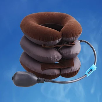 

free shipping New cervical traction Inflatable neck collar and neck rehabilitation is fixed relieve neck traction