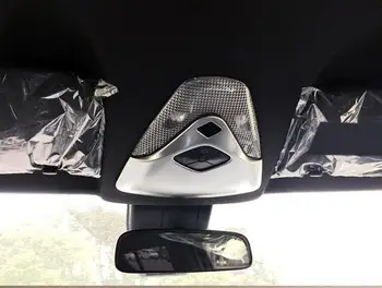 

ABS Plastic Chrome matt Front & Rear Reading Light Lamp Cover Trims For Toyota C-HR C HR 2016 2017 car accessories