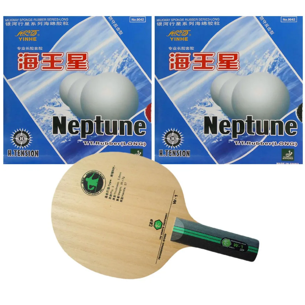 

Pro Table Tennis (PingPong) Combo Racket: RITC 729 Friendship W-1 with 2x Yinhe Neptune Rubbers ST