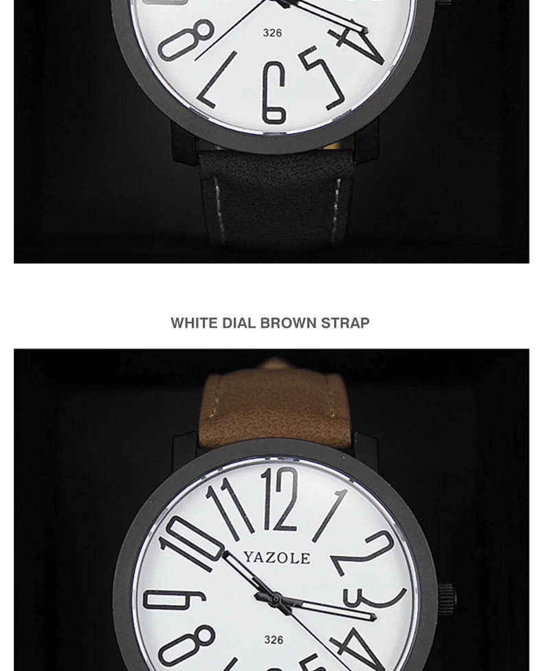 YAZOLE наручные часы Мужские часы модные светящиеся мужские часы Топ бренд часы кожаные часы saat relogio relojes hombre