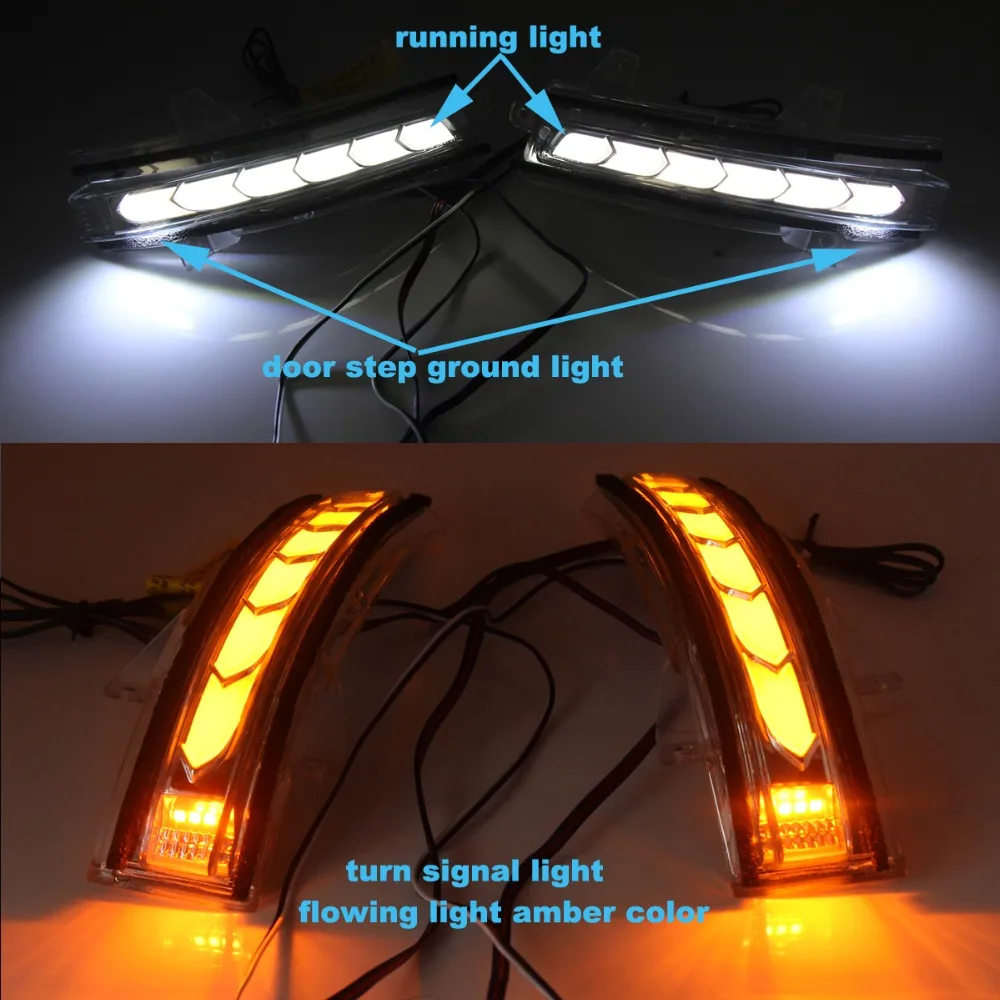 Движущаяся Поворотная сигнальная лампа зеркало заднего вида ходовая лампа для Honda- City/-18 Fit/-18 Greiz/-18 Jade