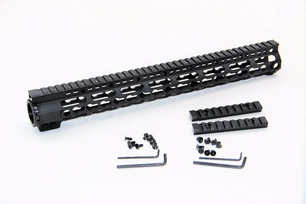 

Paintball Airsoft Accessorie 15" M16 M4 AR-15 Quad Rail Handguard Free Float Hunting AEG Rails Mount 15" Picatinny Quad Rail
