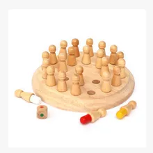 Игрушки-головоломки, деревянные шахматы с памятью, игры для отцовства, цветные игрушки с памятью