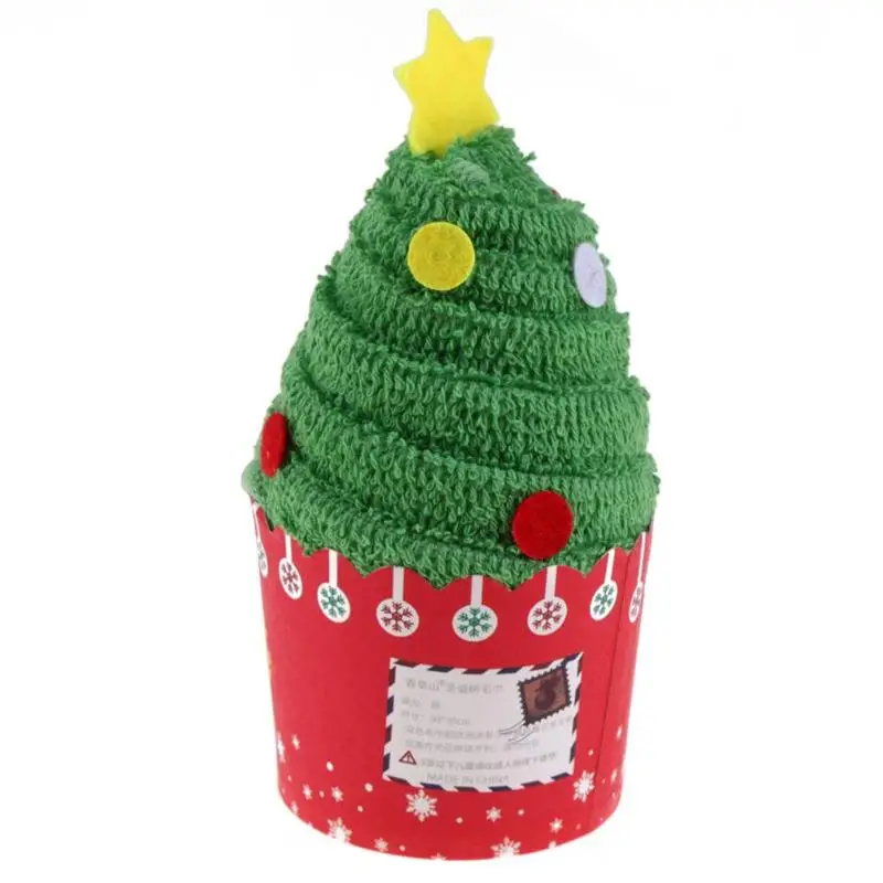 Рождественский подарок, Хлопковое полотенце для кексов, Natal Noel, Новогодние рождественские украшения для дома, детей, детей 30x30 см - Цвет: Show