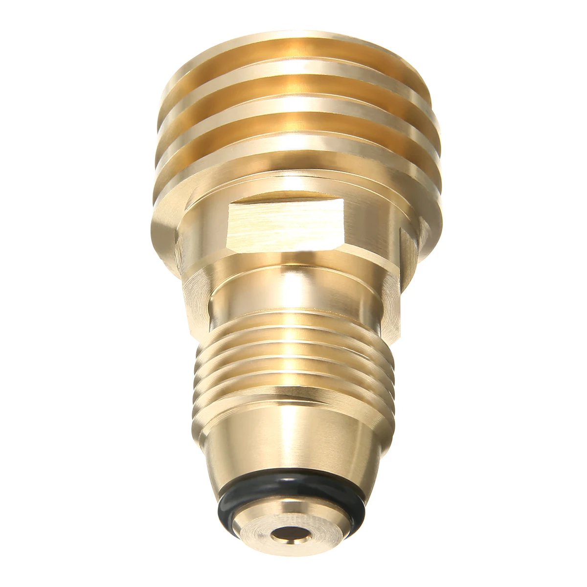 Converts Propane LP Tank Adapter POL Service Valve to QCC Outlet Brass Adapter Outdoor Camping BBQ Stove Burner Switching Valve