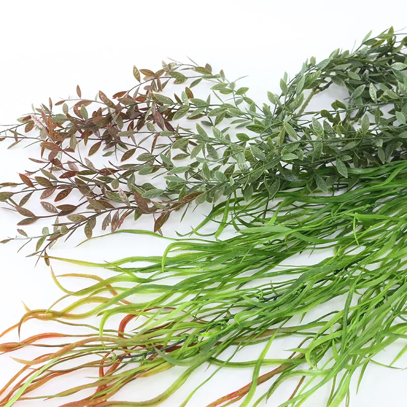 JAROWN Artificial Plants Simulation Seaweed Plants Fake Pine Needle For Wedding Home Veranda Decoration Accessories (15)