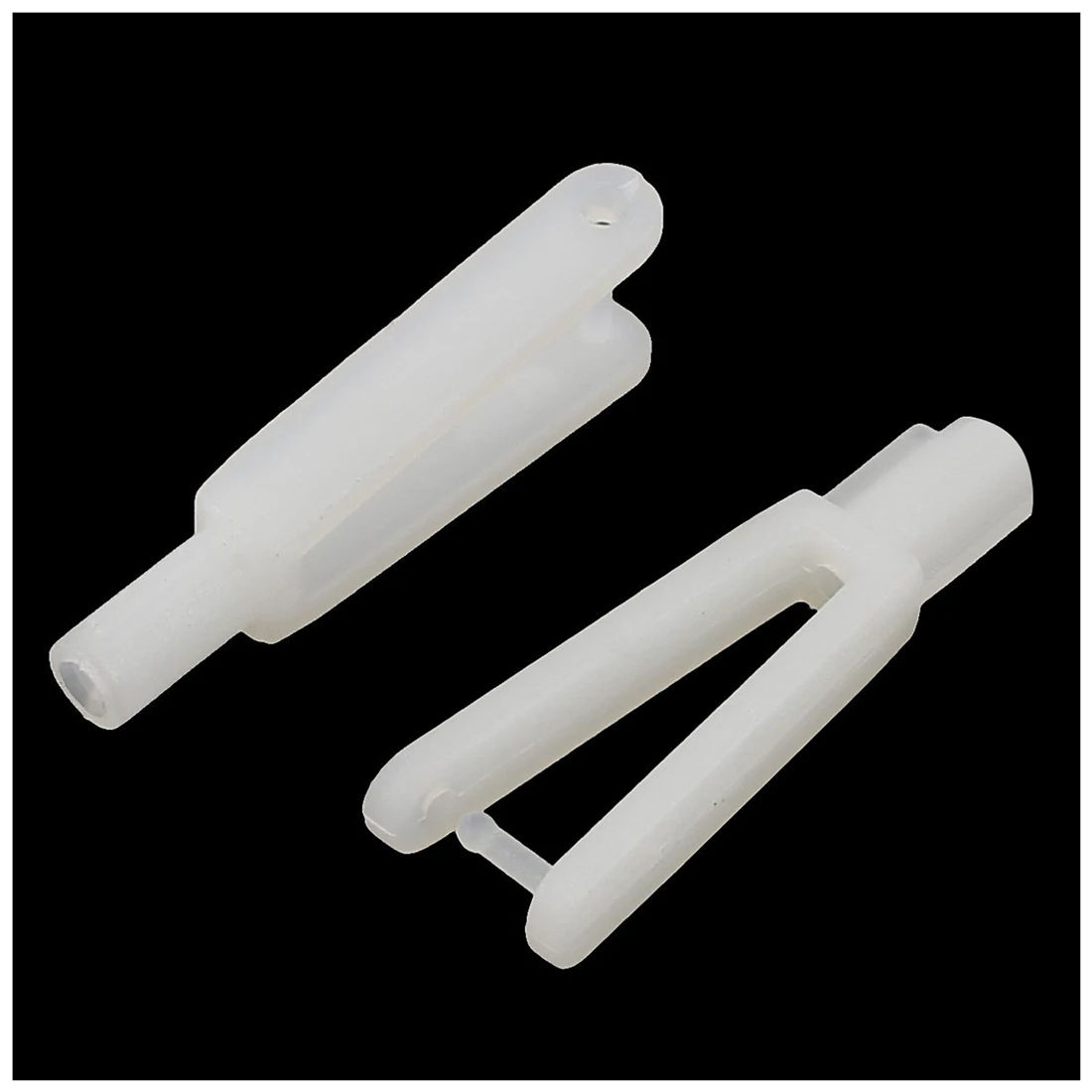 

6pcs 2mm Dia Push Rod RC Plane Boat Car Rudder Servo Nylon Clevis Clip White