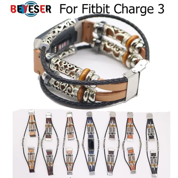 

For Fitbit Charge 3 Band Retro Leather Strap Bracelet Replacement Smartwatch Band for Fitbit Charge 4 Watchband Accessories