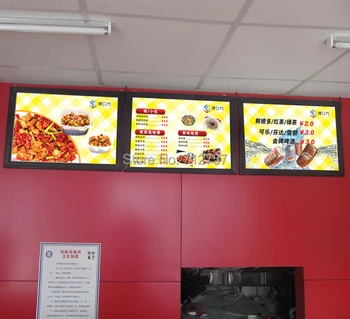 

Indoor Wall Mounted Led Menu Board Light Box for Restaurant 22"x28"