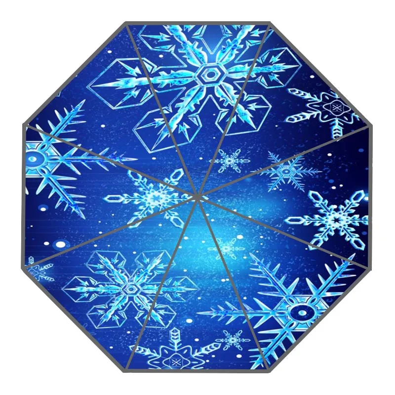 New Arrive Custom christmas snowflakes Umbrellas Creative Design High