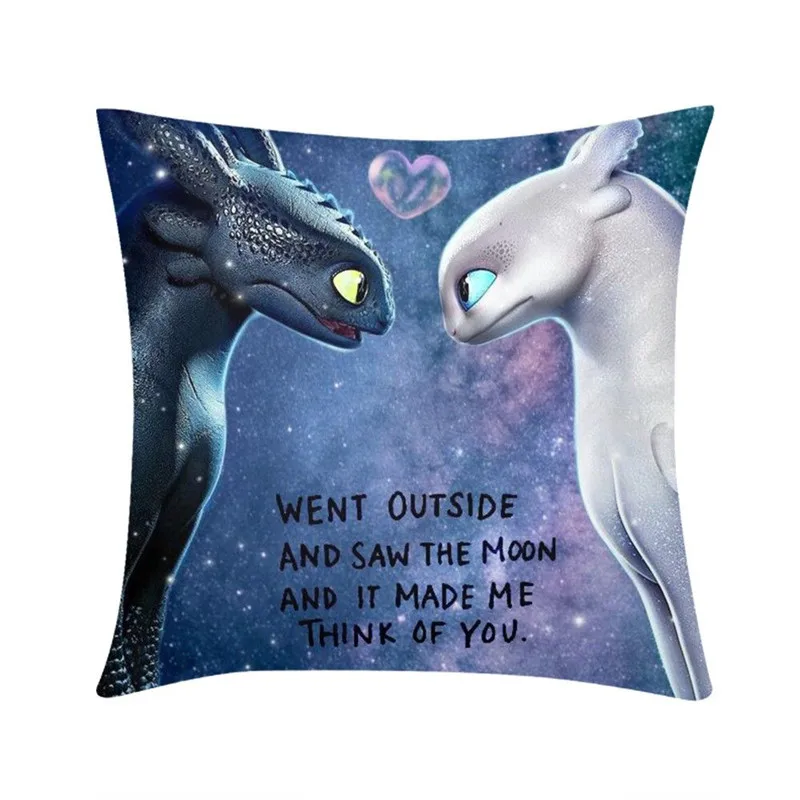 Pillow Case How To Train Your Dragon Night Fury 3d Printing Pillow