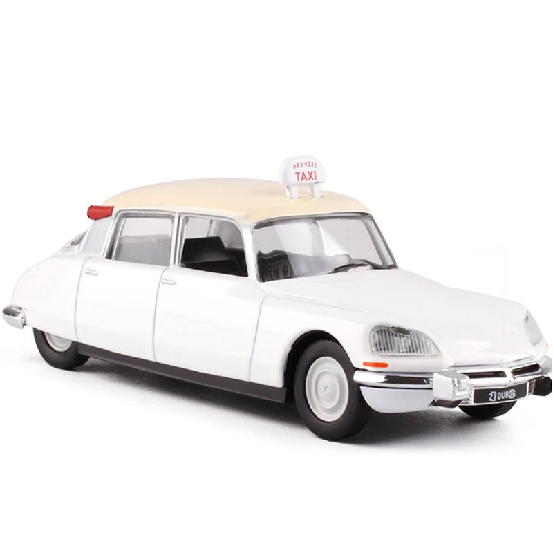 11,5 см 1:43 Масштаб металлический сплав белый цвет классический CITROEN ID 19 Париж 1986 такси модель автомобиля литые автомобили подарок игрушки для сбора
