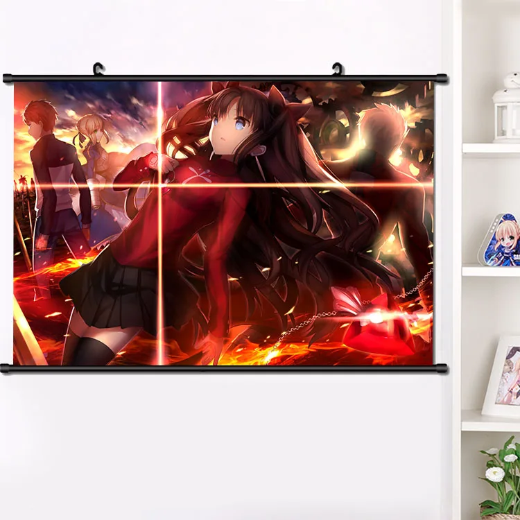 Японское аниме Fate/stay night Tohsaka Rin привлекательный косплей настенный плакат