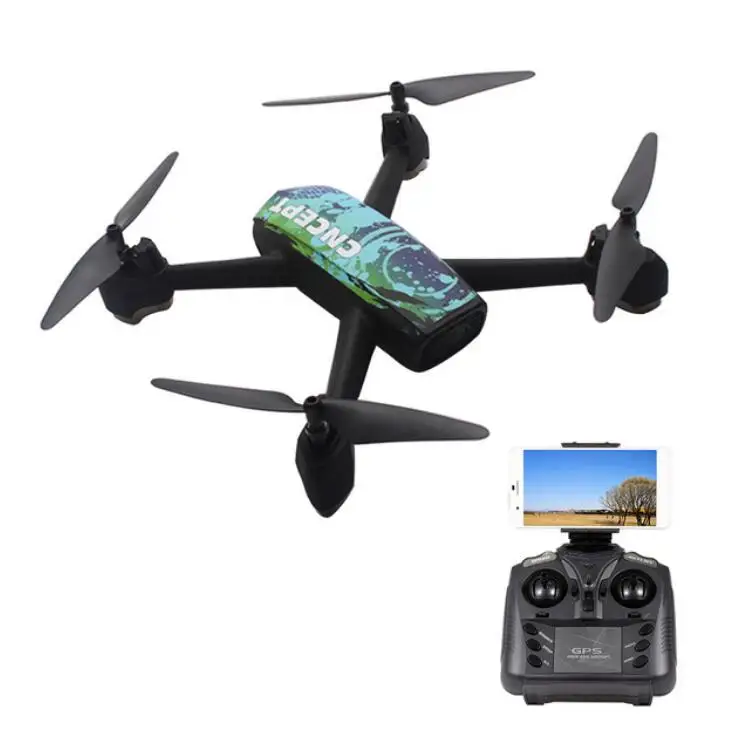 JXD 518 2 4G 720P RC Drone с камерой Wifi FPV GPS позиционирование высота удержания Quadcopter