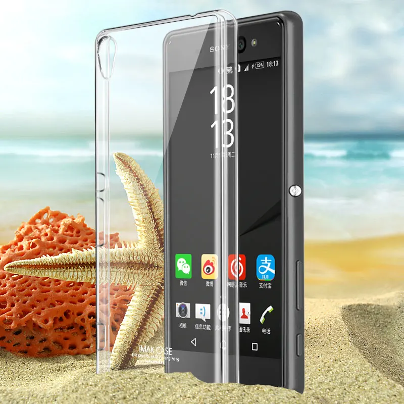 

for Xperia XA Ultra Case IMAK Transparent Crystal Hard Case For Sony Xperia C6 Ultra Case Cover C6 Phone Cover