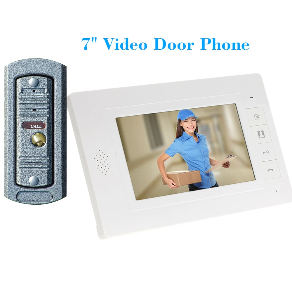 CUSAM 7 Inch System Video Door Phone Night Vision Doorbell