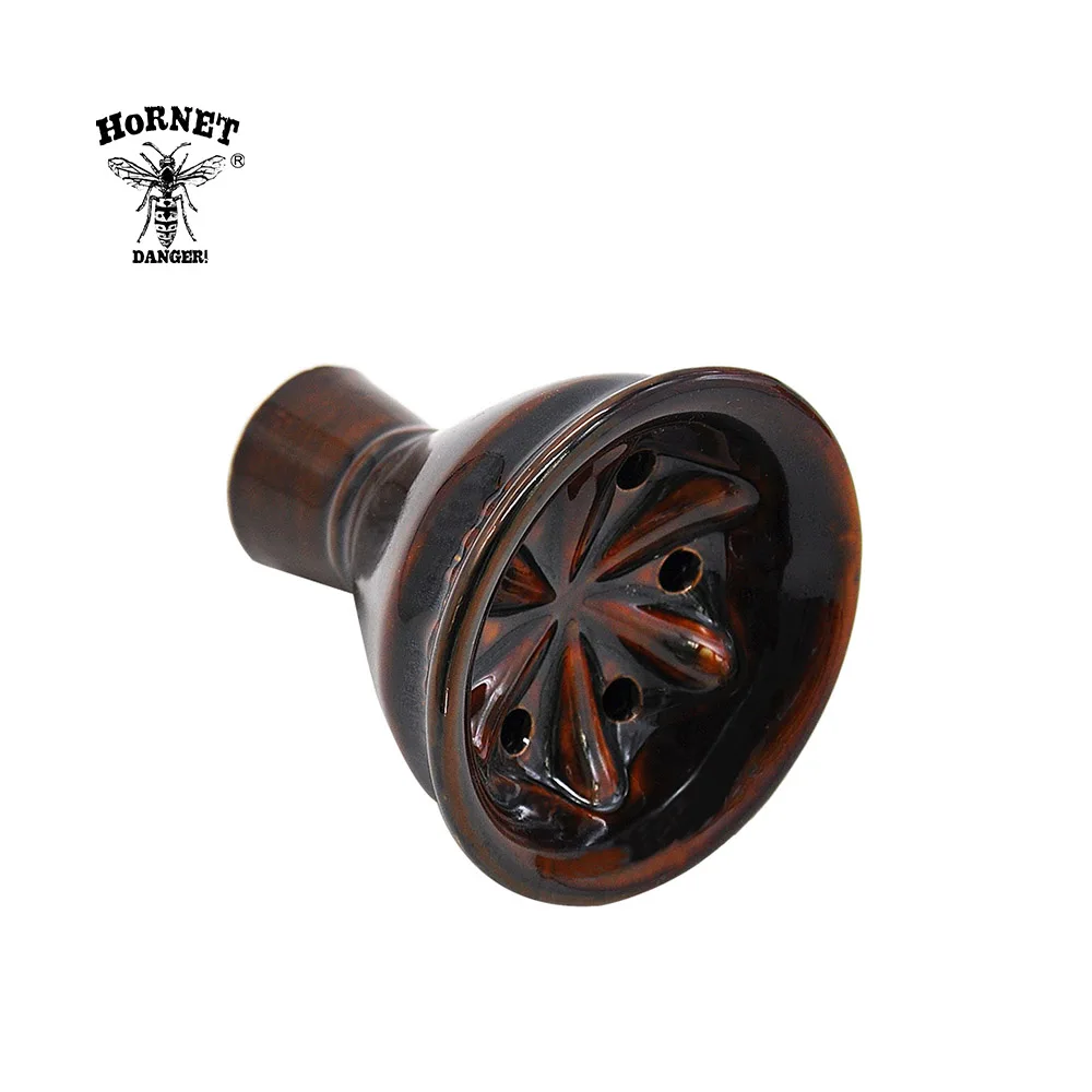 HORNET ручной работы вихревая керамическая чаша для кальяна диаметр 60 мм шесть