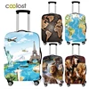 world map / animal print thick luggage cover Travel Accessories elastic suitcase cover travel Trolley Case protective Covers ► Photo 1/6