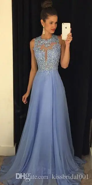 Periwinkle Blue Prom Dress