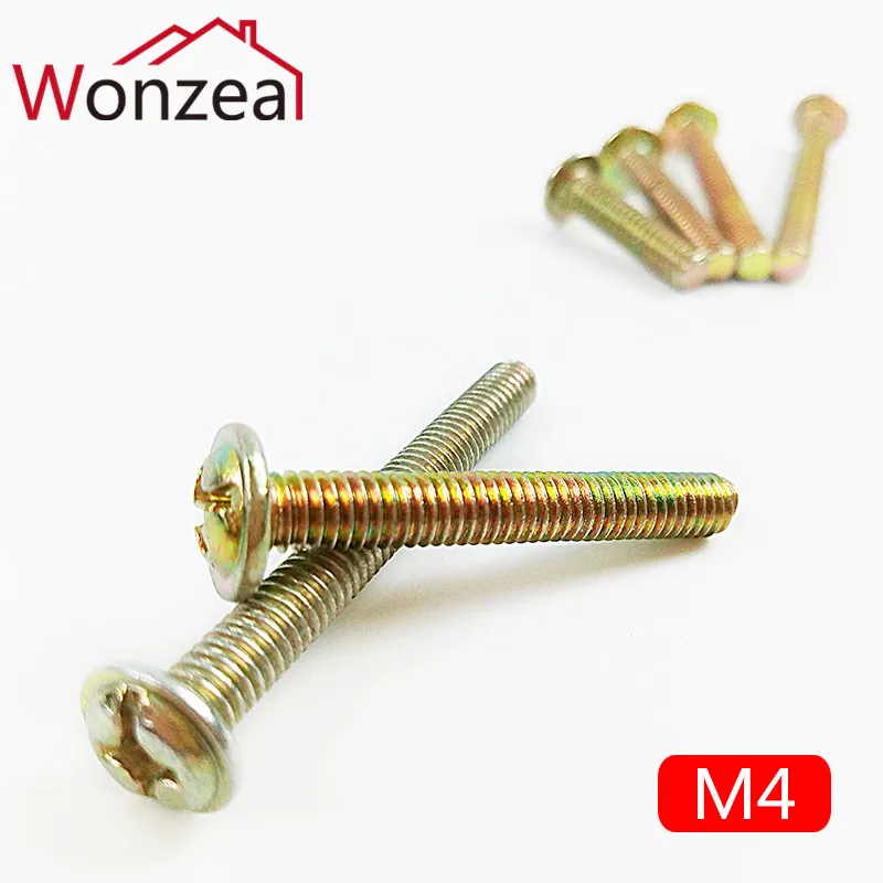 Винты из цинкового сплава для ручки мебели M4x10mm/15mm/18mm/20mm/22mm/25mm/28mm/30mm/35mm/40mm/45mm/50mm|alloy