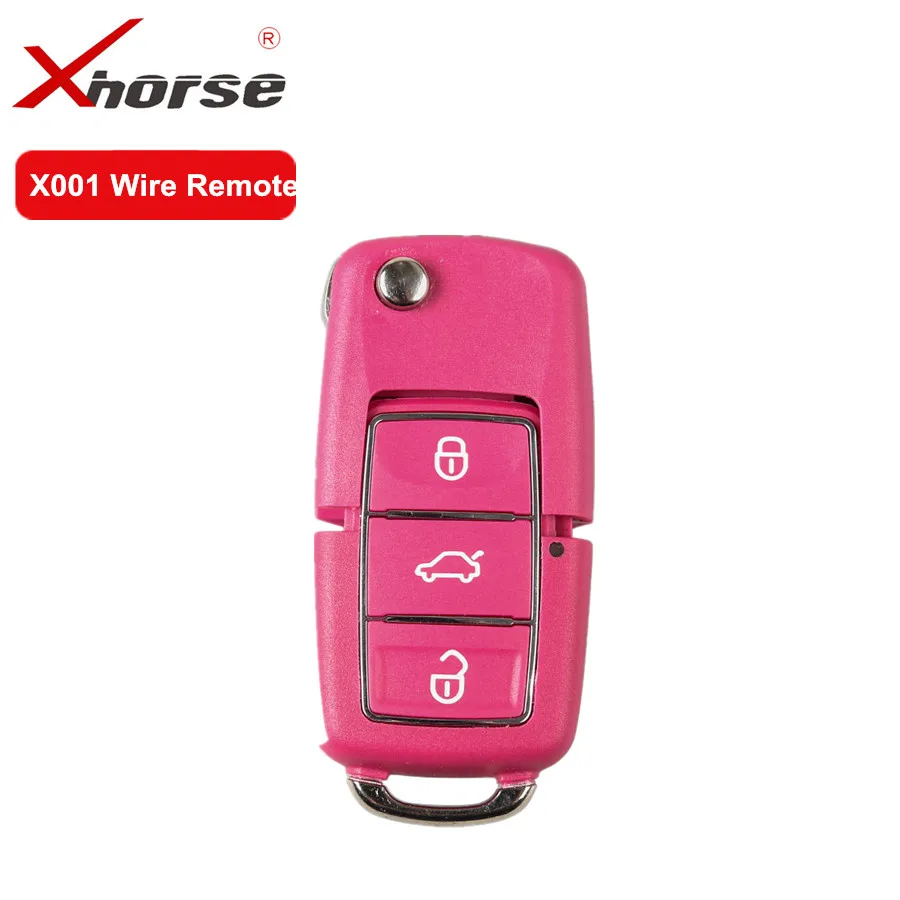 

Xhorse X001 Wire Remote Key For V-W B5 Style 3 Buttons Red Color Work for VVDI2 and VVDI Key Tool